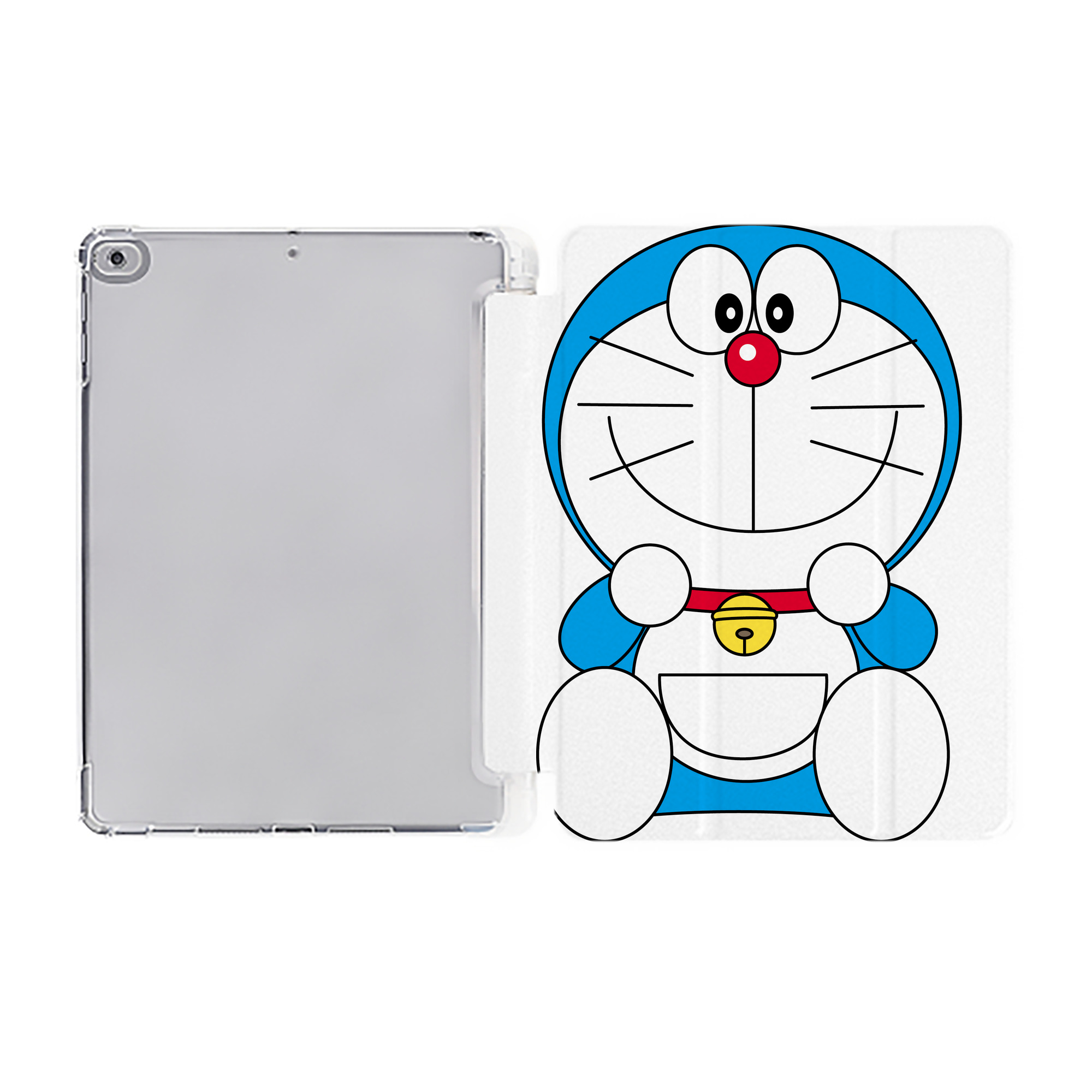 （画像用） ドラえもん Doraemon IPad ケース ペン収納付き 三つ折りスタンド PUレザー×シリコン 対応機種9.5/10.5/10.9インチ